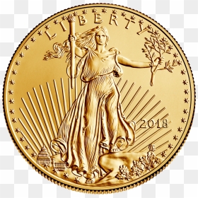 2018 Gold Eagle Obv - American Eagle Gold Coin 2019, HD Png Download - $5 png