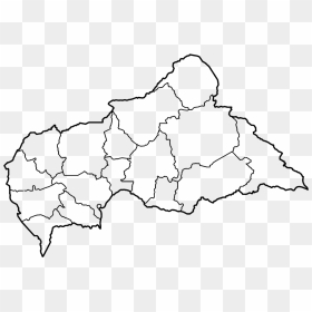Transparent Map Of Africa Png - Central African Republic Outline Map, Png Download - africa outline png