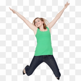 Woman Jumping For Joy - Woman Jumping Png Transparent, Png Download - jumping png