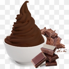 Chocolate Brown Cow Yogurt , Png Download, Transparent Png - frozen yogurt png