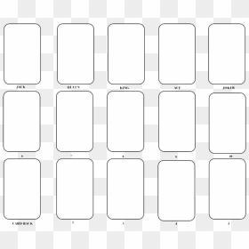 Blank Playing Card Png Image - Photographic Film, Transparent Png - deck of cards png
