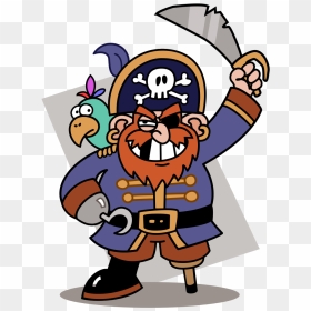 Piratey, Vector Version - Cartoon Pirate Transparent Background, HD Png Download - pirates png