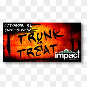Trunk Or Treat Banner - Poster, HD Png Download - trunk or treat png