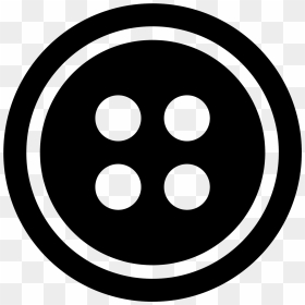 Button Icon Png Black And White, Transparent Png - white button png