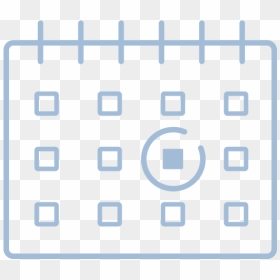 White Schedule Icon Graphic - Electric Blue, HD Png Download - schedule icon png