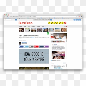 How Good Is Your Karma - Buzzfeed, HD Png Download - buzzfeed png