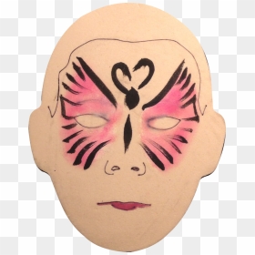Butterfly Face Paint - Mask, HD Png Download - face paint png