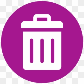 An Icon Of A Rubbish Bin - Emblem, HD Png Download - delete icon png