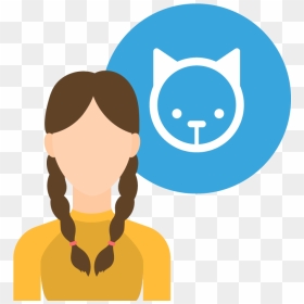 Avatar Of Sarah And A Cat Icon - Cat, HD Png Download - cat icon png