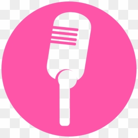 Mic Clipart Pink - Koyoken, HD Png Download - podcast icon png