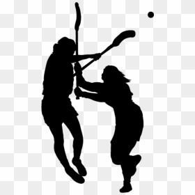 Male Lacrosse Silhouette Clip Art - Clip Art Girl Lacrosse, HD Png Download - lacrosse png