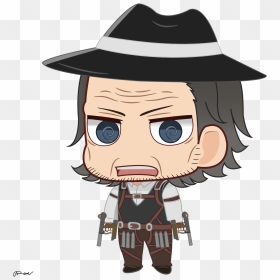 “the Law"s Here To Shoot Down The Bad Guys ” - Attack On Titan Kenny Chibi, HD Png Download - bad png