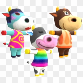 Download Zip Archive - All Cows In Animal Crossing, HD Png Download - cows png