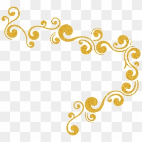 Glitter Gold Clip Art - Gold Sparkle Border Clipart, HD Png Download - gold glitter background png