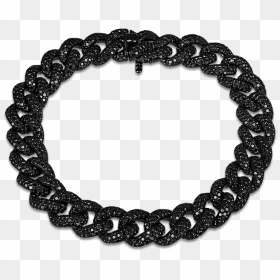 Black Diamond Cuban Link Bracelet, HD Png Download - black diamond png