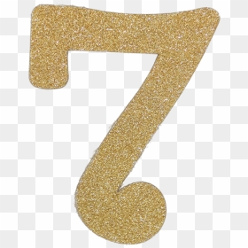 Thumb Image - Number 7 Gold Glitter Png, Transparent Png - gold glitter background png