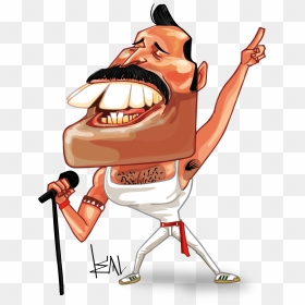 Cartoon , Png Download - Freddie Mercury Cartoon Free, Transparent Png - freddie mercury png