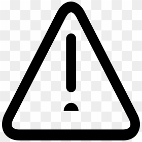 Warning - Exclamation Mark Icon Triangle, HD Png Download - warning icon png
