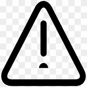Warning - Exclamation Mark Icon Triangle, HD Png Download - warning icon png
