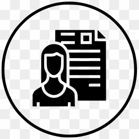 Woman Lady Resume Document Employee Shortlisted Avatar - Icon, HD Png Download - resume icon png
