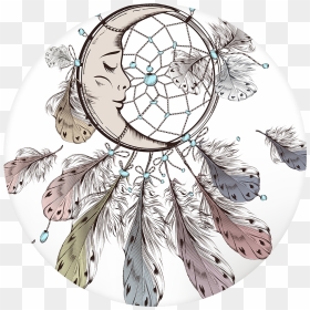 Pop Grip Dream Catcher - Dreamcatcher Png, Transparent Png - dream catcher vector png