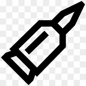 It"s A Logo Of A Pointed Bullet Still In It"s Casing - Icon, HD Png Download - bullet icon png