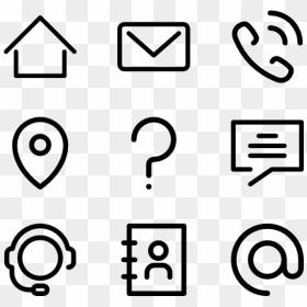Icons For Resume Png, Transparent Png - contacts icon png