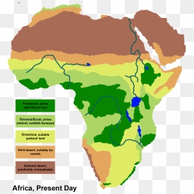 Africa Climate Zones, HD Png Download - africa outline png