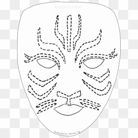 Try Out These Face Painting Stencils - Face Painting Template Kids, HD Png Download - face paint png