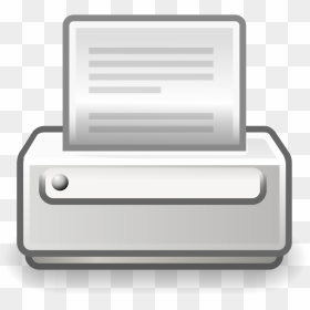 Vector Clip Art Of Old Style Pc Printer Icon - Print Preview Icon Png, Transparent Png - printer icon png