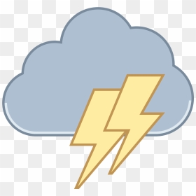 Cloud Lightning Icon Clipart , Png Download - Transparent Storm Cloud Clip Art, Png Download - lightning icon png