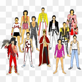 Freddie Mercury Fashion Style, HD Png Download - freddie mercury png