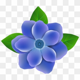 Blue Flower Png - Blue Flower Clipart Png, Transparent Png - flowers .png