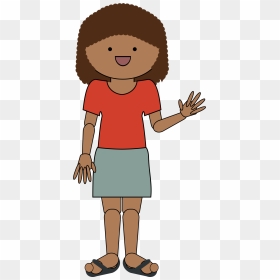 Collection Of Girl - Child Waving Hello Clipart, HD Png Download - summer clipart png