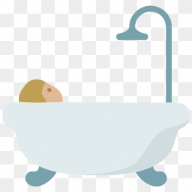 Person Taking Bath Emoji Clipart - Emoji De Banho, HD Png Download - bath png