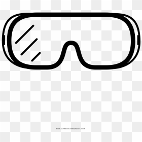 Safety Goggles Coloring Page - Line Art, HD Png Download - safety goggles png