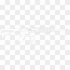 M4a1 Blueprints Www Topsimages Com M4a1 Navy Seal M - White Ar 15 Silhouette, HD Png Download - m4a1 png