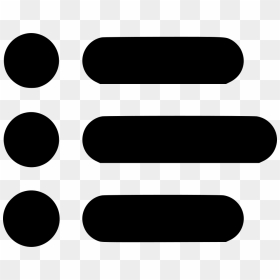 Menu Bullet Justified - File Menu Icon Png, Transparent Png - bullet icon png