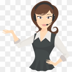 Receptionist Cartoon Png , Png Download - Receptionist Clipart, Transparent Png - receptionist png