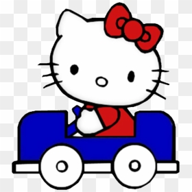 5 Hello Kitty Charts On This Page - Hello Kitty In A Car, HD Png Download - driving png