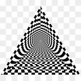 Checkerboard Pyramid Clip Arts - Abstract Illusion Mural Art, HD Png Download - checkerboard png