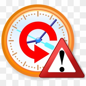 Time Travel Warning Icon - Transparent Background Time Png, Png Download - warning icon png