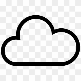 It Is A Very Simplified Looking Cloud - Cloud It Icon Transparent, HD Png Download - lightning icon png