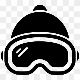Png Free Library Skiier Snowboarding Goggles And Beanie - Ski Goggles Icon Png, Transparent Png - snowboard png