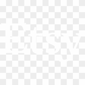 Etsy Logo White - Black And White Etsy Logo, HD Png Download - etsy logo transparent png