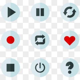 Video Player Controls Png - Play Icon 32, Transparent Png - video player png