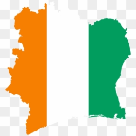 Côte D"ivoire,flag,map,ivory Vector Graphics,free Pictures, - Ivory Coast Flag Map, HD Png Download - africa outline png