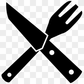 Restaurant Utensils Crossed Svg Png Icon Free Download - Crossed Knife Fork Vector, Transparent Png - restaurant icon png