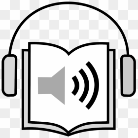 Audiobook Clipart Creative Commons, HD Png Download - audio icon png