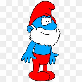 Militarism Drawing Papa Smurf Banner Transparent Library - Papa Smurf No Background, HD Png Download - smurf png